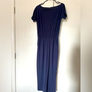 Wish. Navy boatneck dress. Cotton soft. Size XL